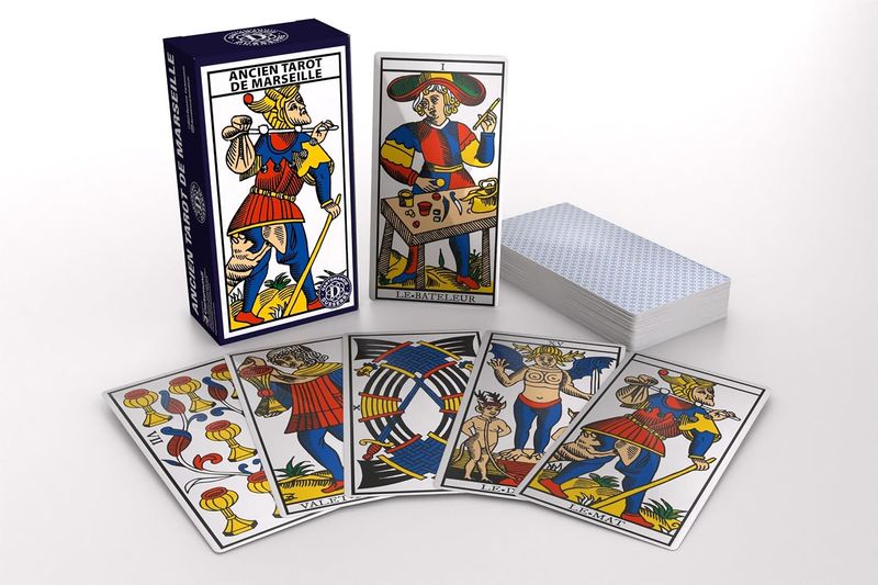 Tarot De Marseille- Nouvelle Edition - Jeu de 78 Cartes aux tirages variés - Cartomancie
