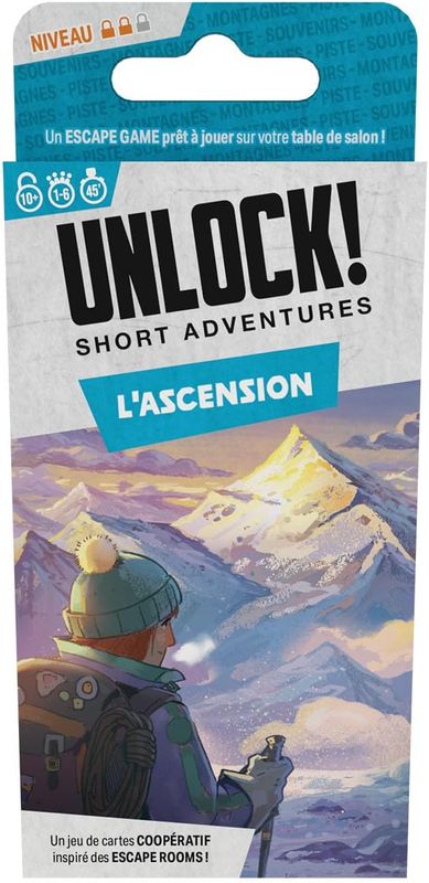 Asmodee - Unlock! Short Adventures - L'Ascension - Space Cowboys, Escape Game