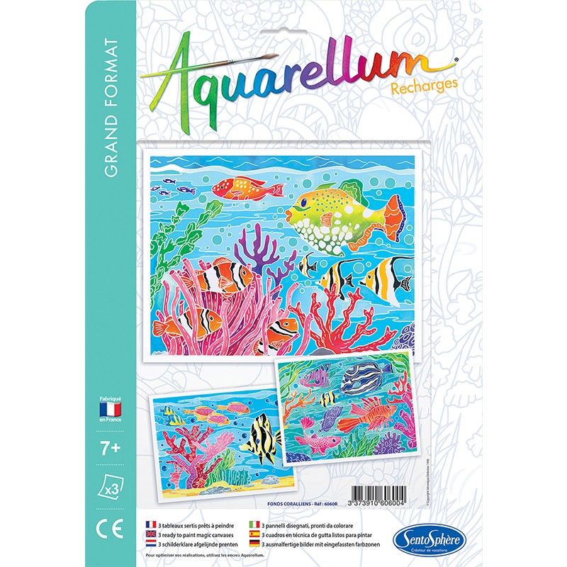 Sentosphère Aquarellum Grand Format (non une recharge) Fonds coralliens