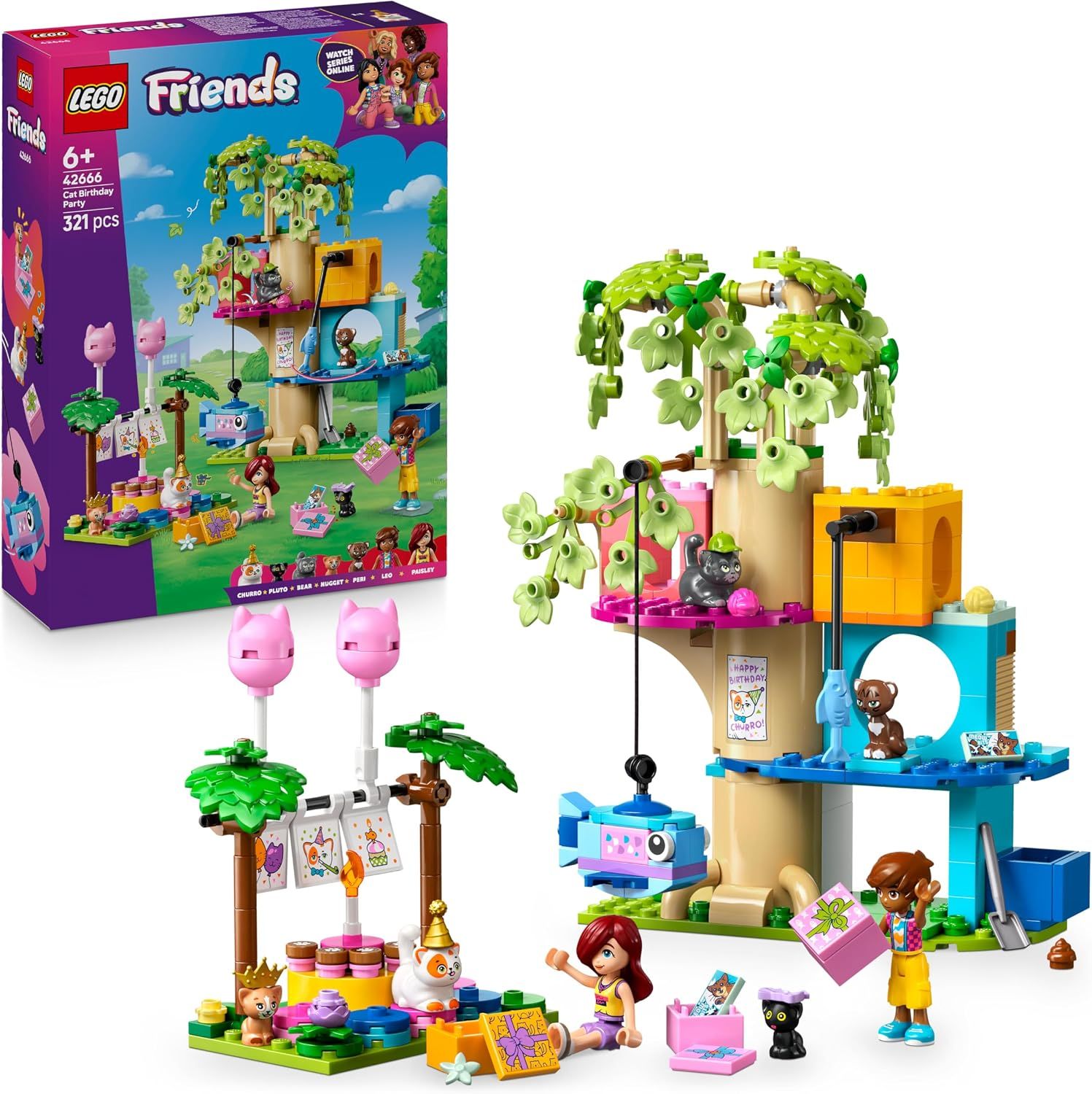 LEGO Friends La Fête d’Anniversaire et l’Arbre à Chats