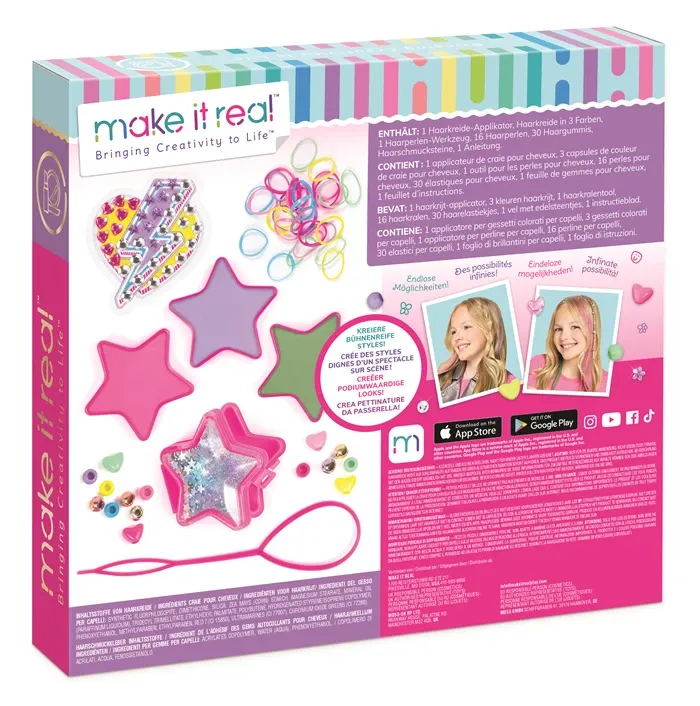 Make it Real Ensemble de coiffure Style de Star, dès 8 ans