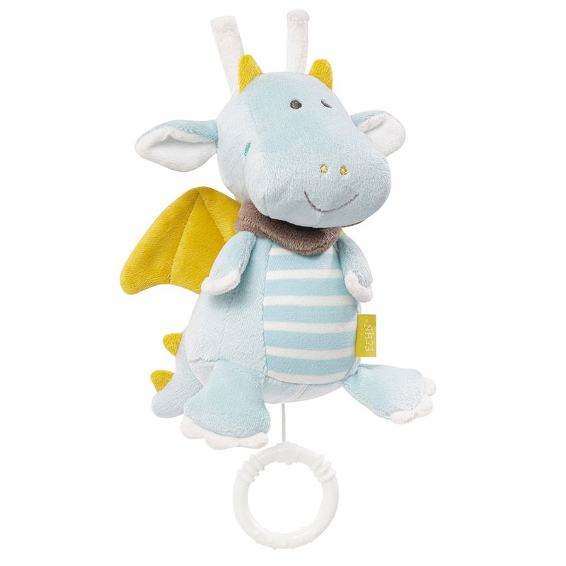 Boite à musique peluche toute douce dragon little castle, dès la naissance