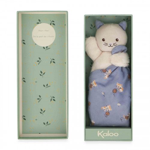 Doudou chat Carré douceur Lilas, dès la naissance