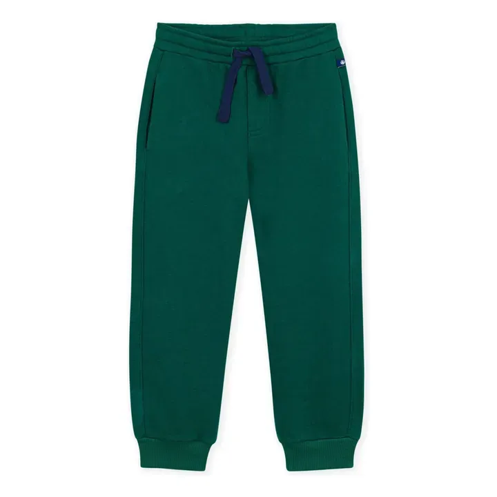 Petit Bateau Pantalon jogging Uni Coton Bio | Vert forêt