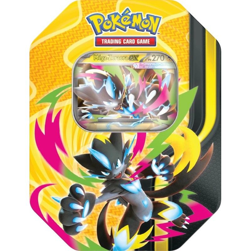 Pokémon Mega  Puissances Forces 2026 ex Tin FR, coffret assorti