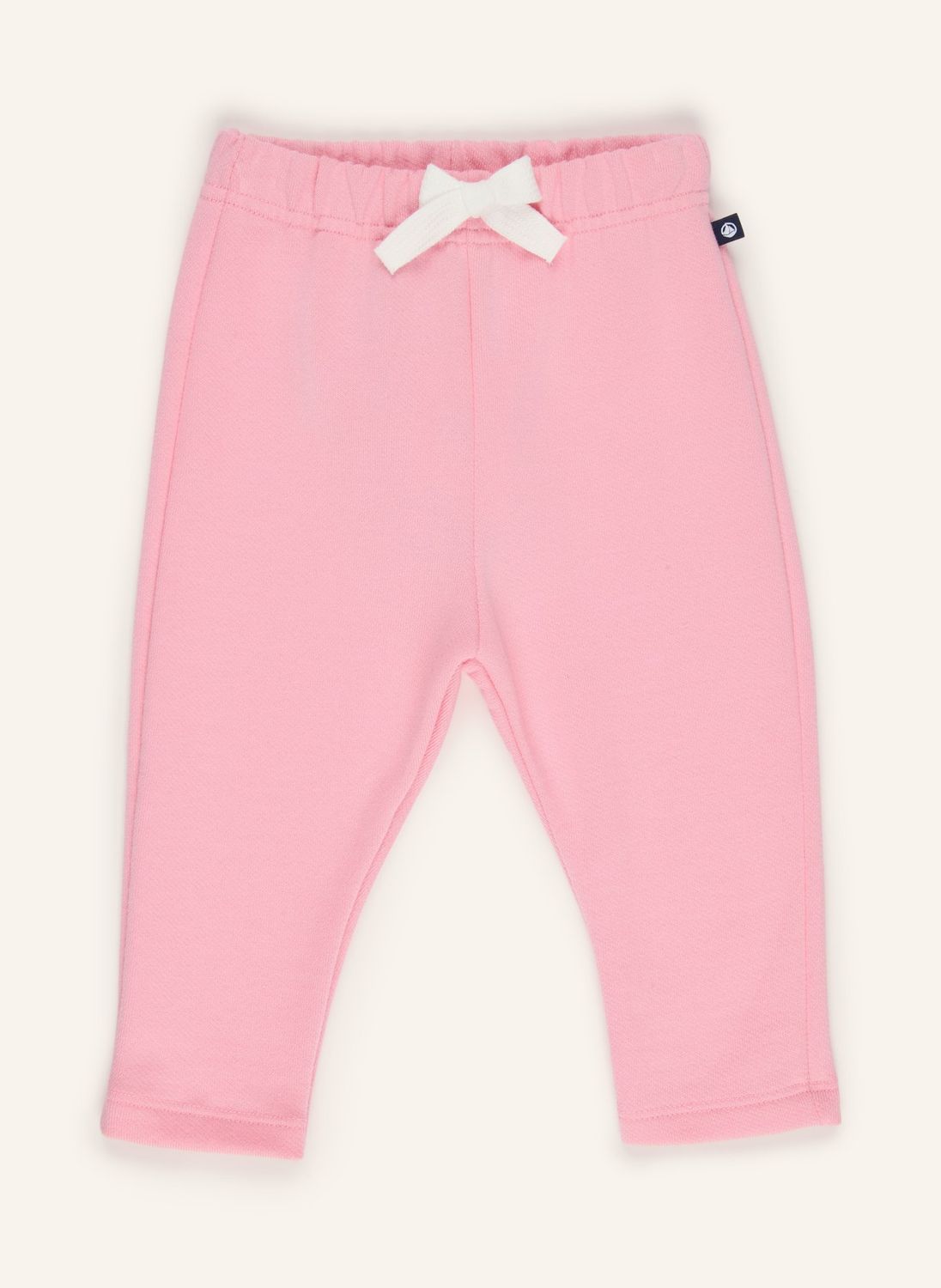 Petit Bateau Pantalon en molleton coton rose avec taille élastique