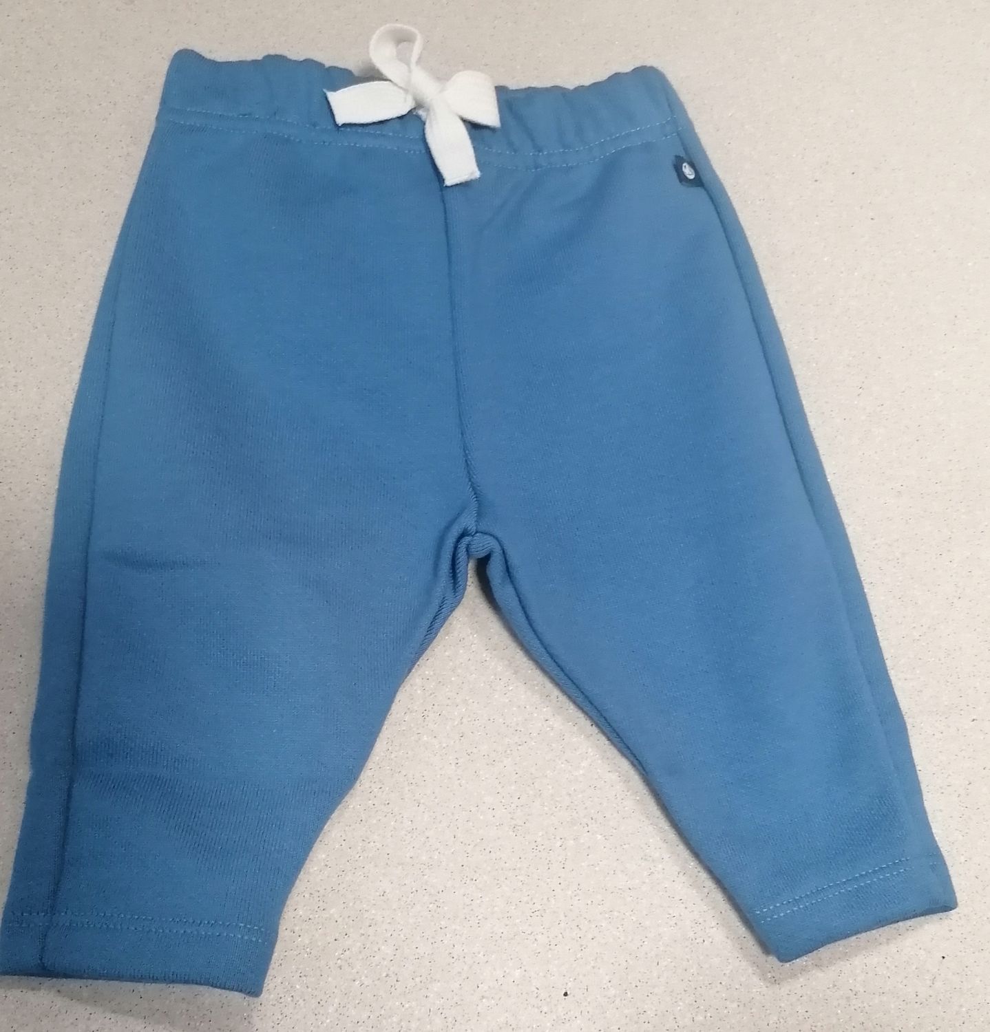 Petit Bateau Pantalon coton bleu riviera
