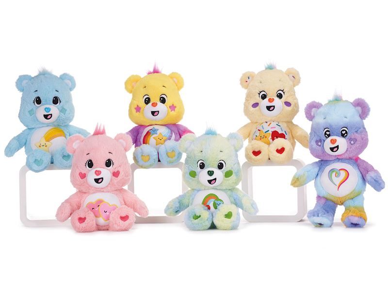 Peluche Bisounours 25-30 cm, 6 couleurs différentes