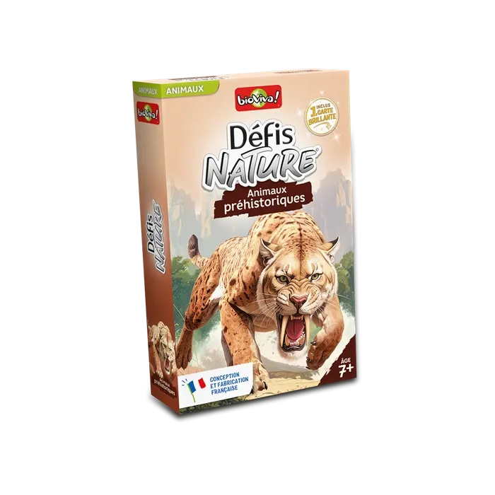 DEFIS NATURE ANIMAUX PREHISTORIQUES (FR), jeu de cartes