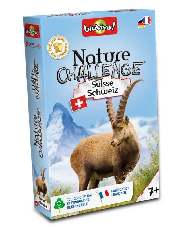 DEFIS NATURE SUISSE / NATURE CHALLENGE SWISS (FR-DE) jeu de cartes