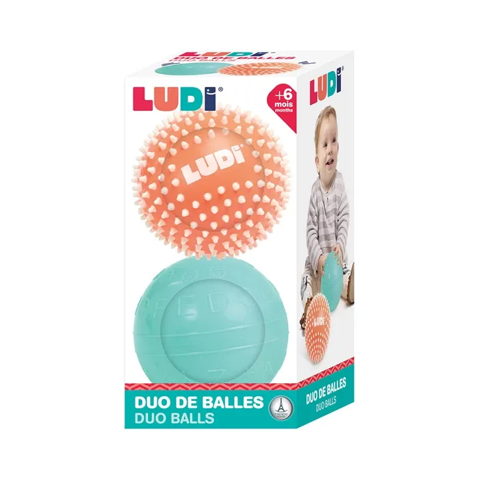 Ludi Duo de balles de 13 cm, dès 6 mois