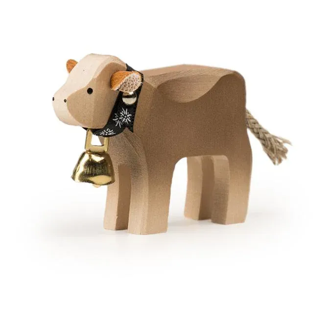 Trauffer Veau Braunvieh avec cloche Fabriqué en Suisse Régional Plus durable Plus résistant