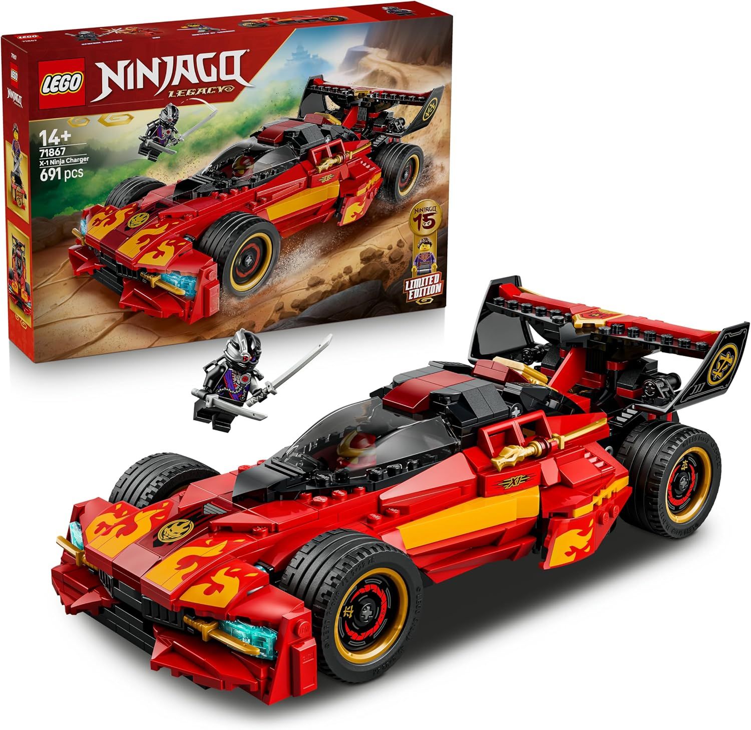 LEGO Ninjago Le Chargeur Ninja X-1, Voiture de course