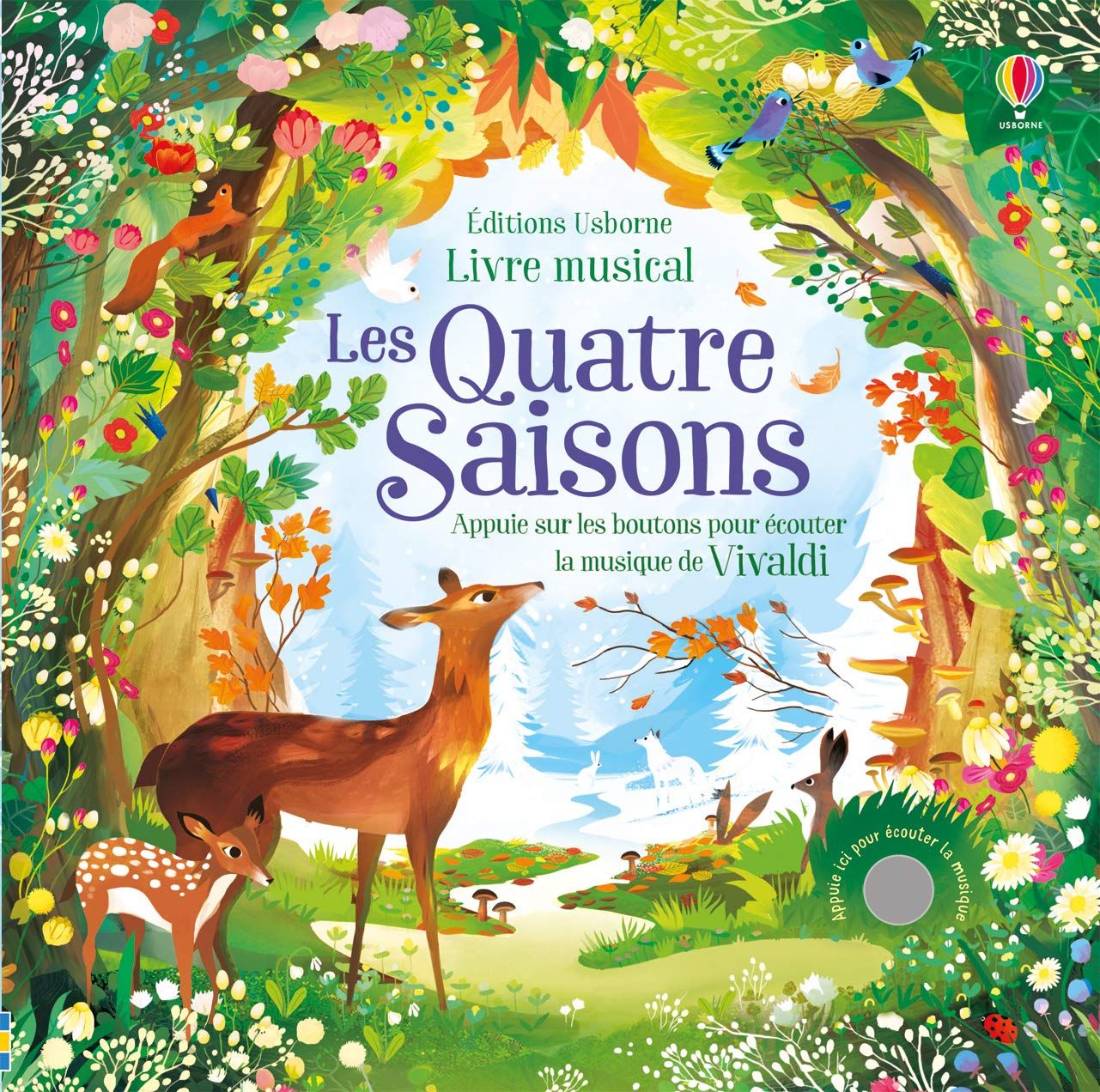 Livre Les Quatre Saisons - Livre musical, dès 1 an, musique de Vivaldi