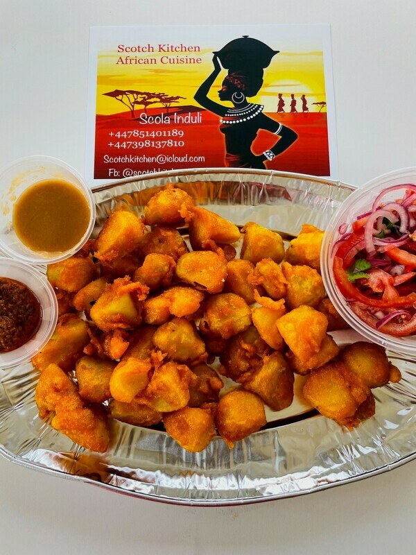 Viazi Karai with Kachumbari, 210kcal