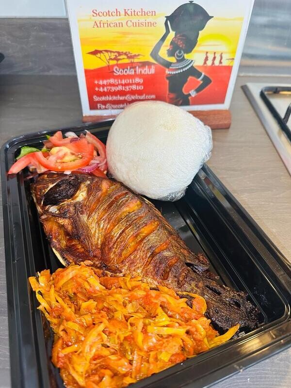 Grilled Tilapia Fish or Tilapia Wet Fry - 128-200 kcal per piece