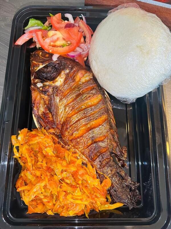 Grilled Tilapia Fish or Tilapia Wet Fry - 128-200 kcal per piece