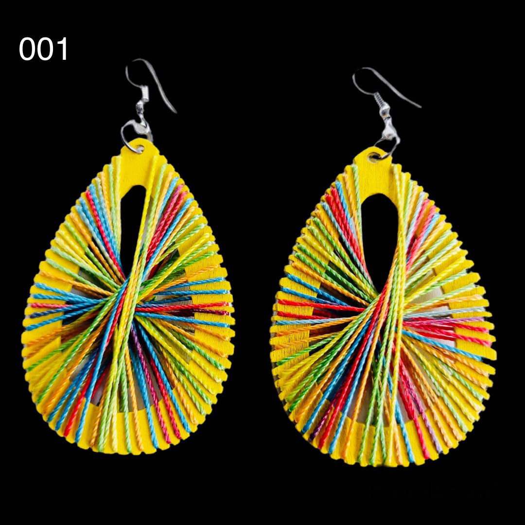 African Wooden Earrings African Wooden Earrings