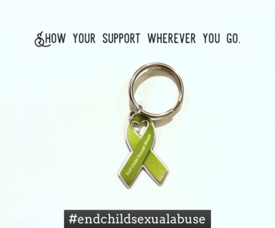 End Child Sexual Abuse Awareness Key Chain