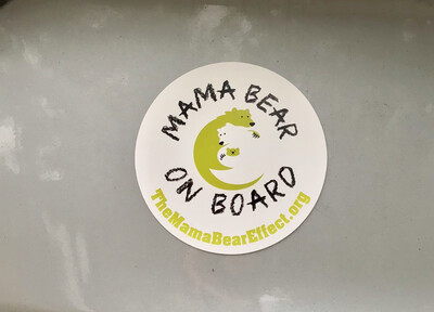 Mama Bear On Board Car Magnet
