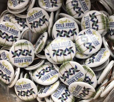 Mini Child Abuse Prevention Month Buttons