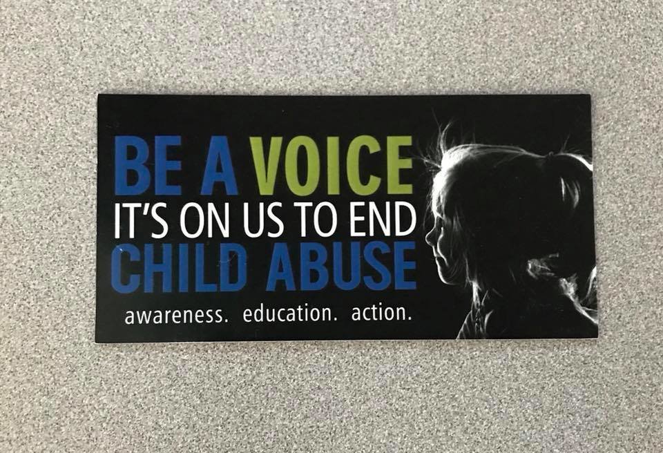 Be A Voice It's On Us to End Child Abuse Car Magnet