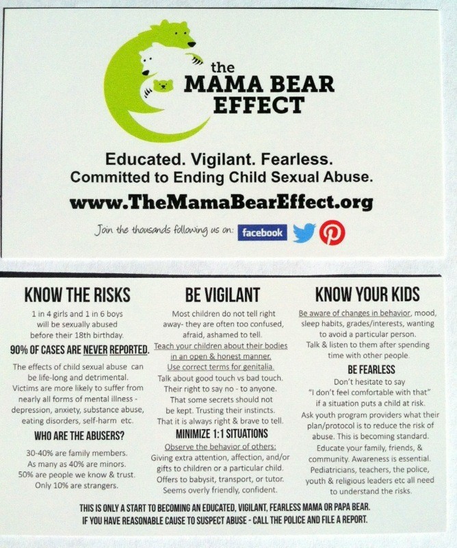 Mama Bear Info Cards