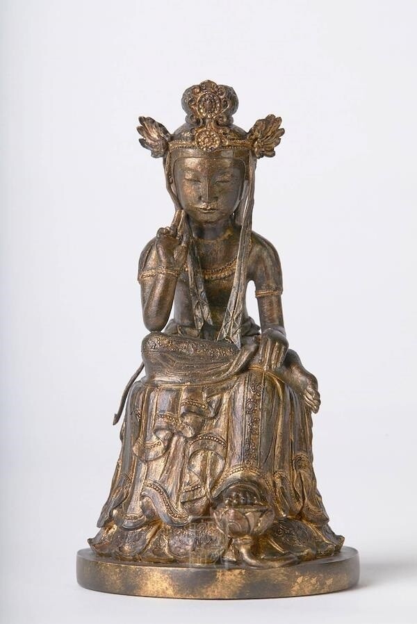半跏思惟彌勒菩薩坐像 | 日本佛教雕像 | 高110mm