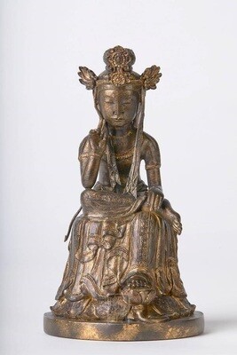 半跏思惟彌勒菩薩坐像 | 日本佛教雕像 | 高110mm