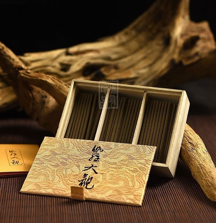 日本香堂 伽羅大觀線香天然沉香 | 木盒裝 120根
