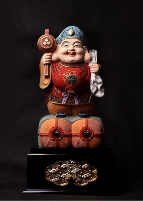 大黑天财神彩繪立像 | 日本佛教雕像