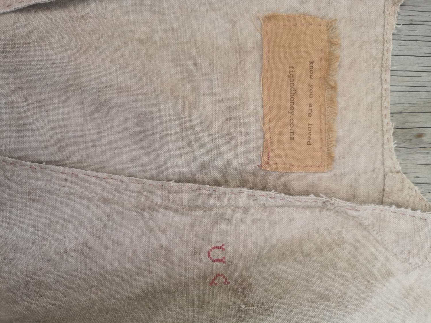 Vintage French linen coat