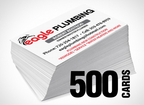 500 Business Cards (one sided)