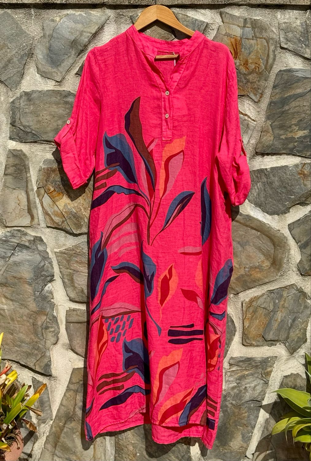 Leinenkleid bemalt