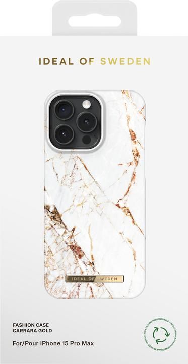 Custodia Ideal of Sweden Carrara Gold per Apple iPhone 15 Pro