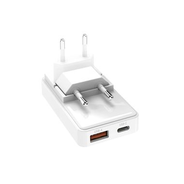 SBS Flexi Wall Charger Plug 65W Bianco