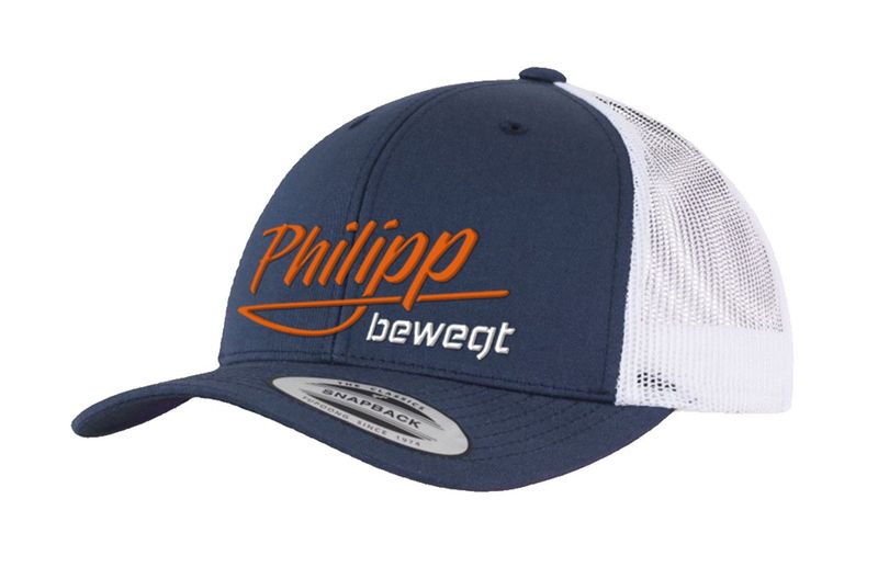 Kappe navy/weiß