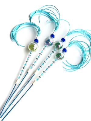 🔵🟢 Rasselwedel mit Wunschnamen🟢🔵