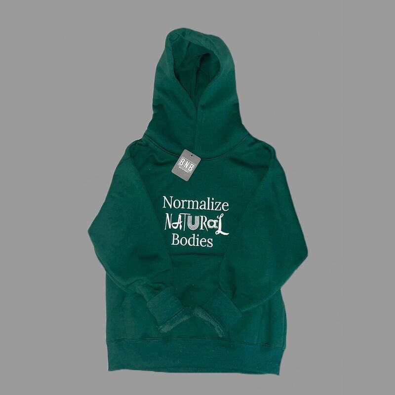 Built Not Bought Heavyweight Pullover Hoodie; Green