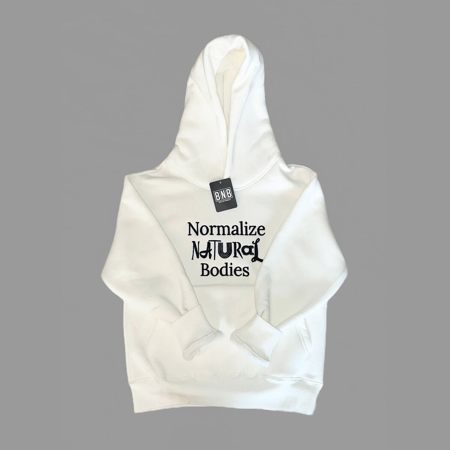 Built Not Bought Heavyweight Pullover; White