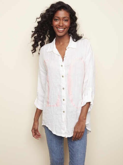 LOVE Linen Graphic Shirt