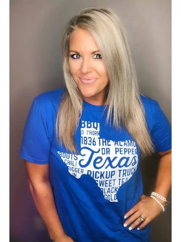 Texas Tee, Royal Blue.   