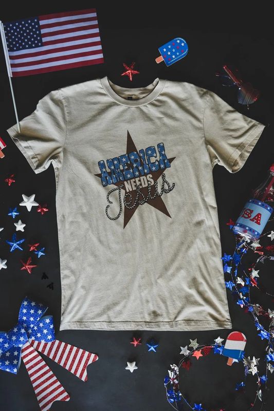 America Needs Jesus tee
