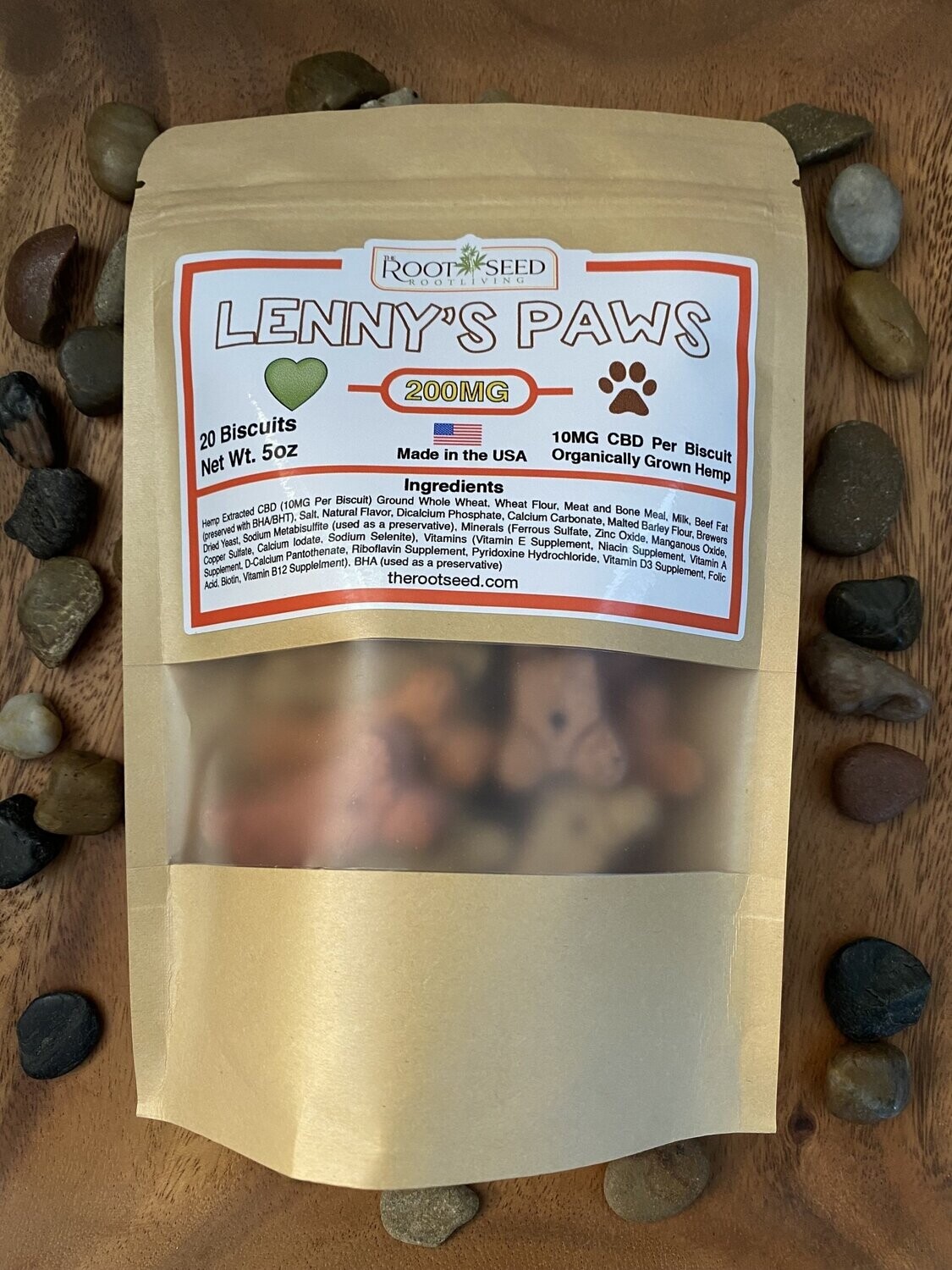 Lenny's Paws Dog Biscuits 200mg