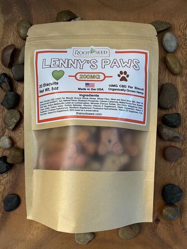 Lenny's Paws Dog Biscuits 200mg