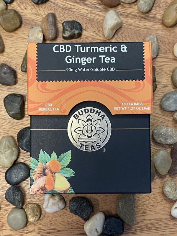 Buddha CBD Tea-Turmeric and Ginger flavor 90mg