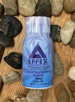 Delta Effex Delta 9 Shot- Blue Raspberry Slushie flavor 75mg