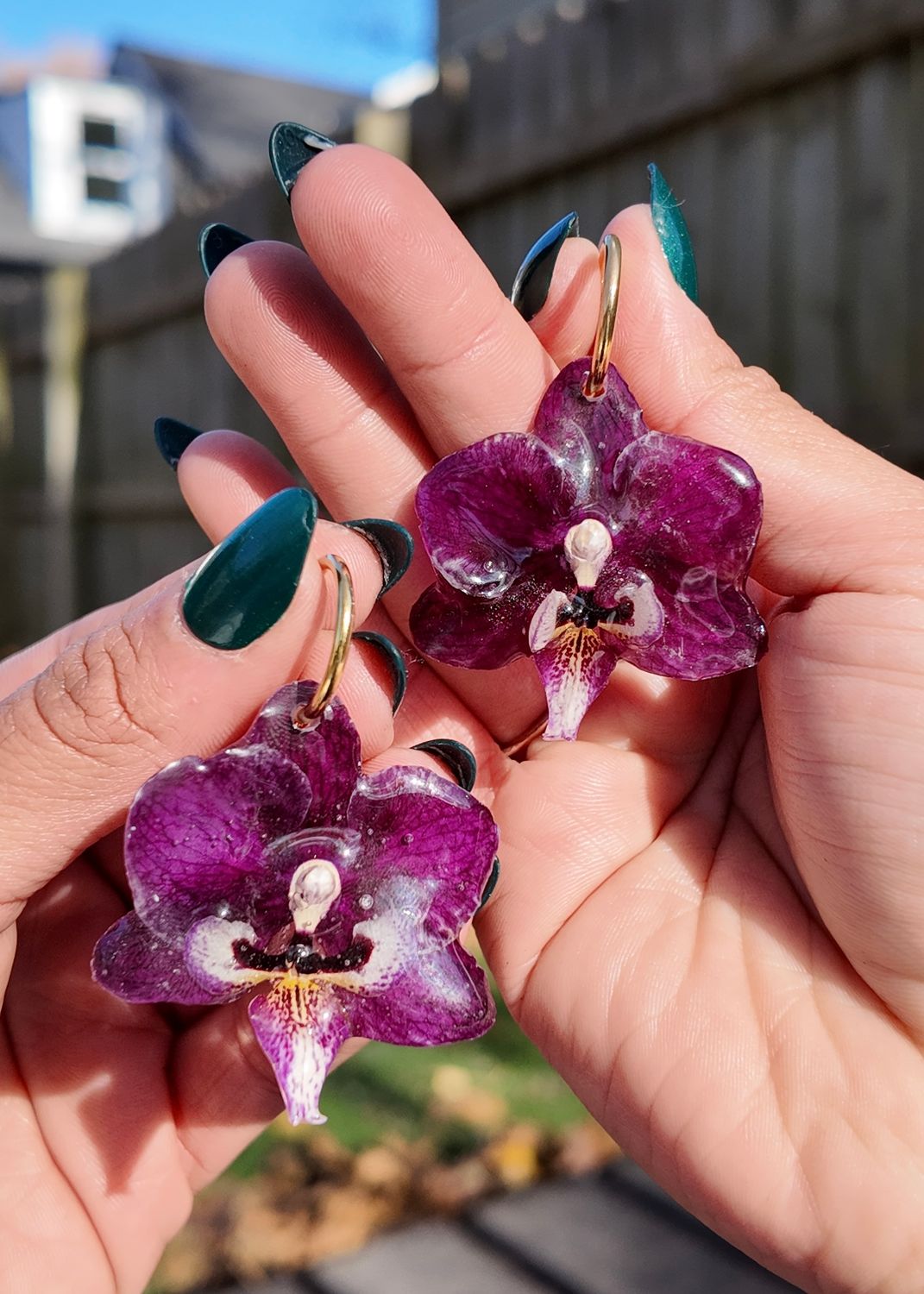 Dark Purple Earrings