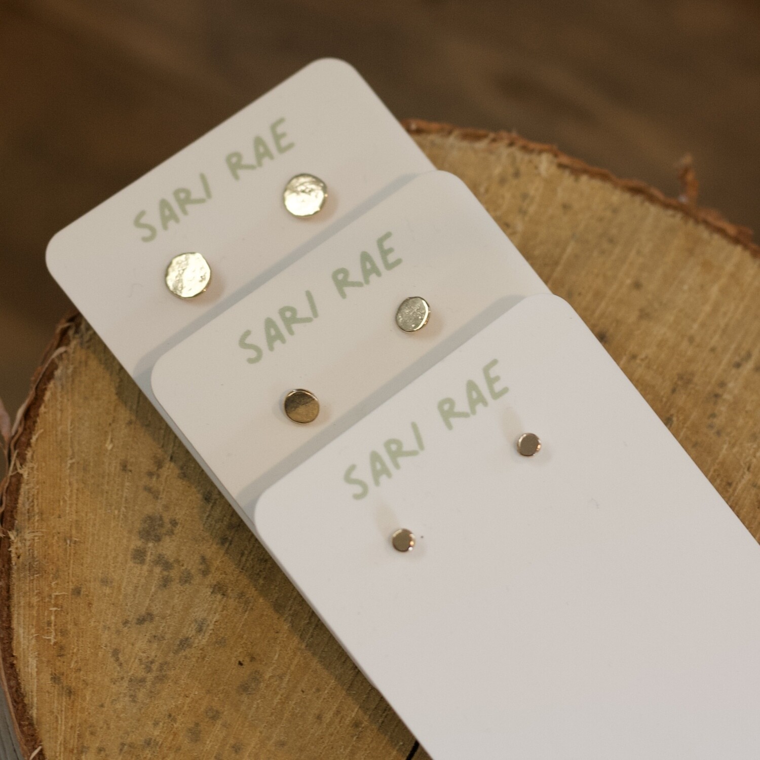 Sari Rae 14k Gold Dot Studs