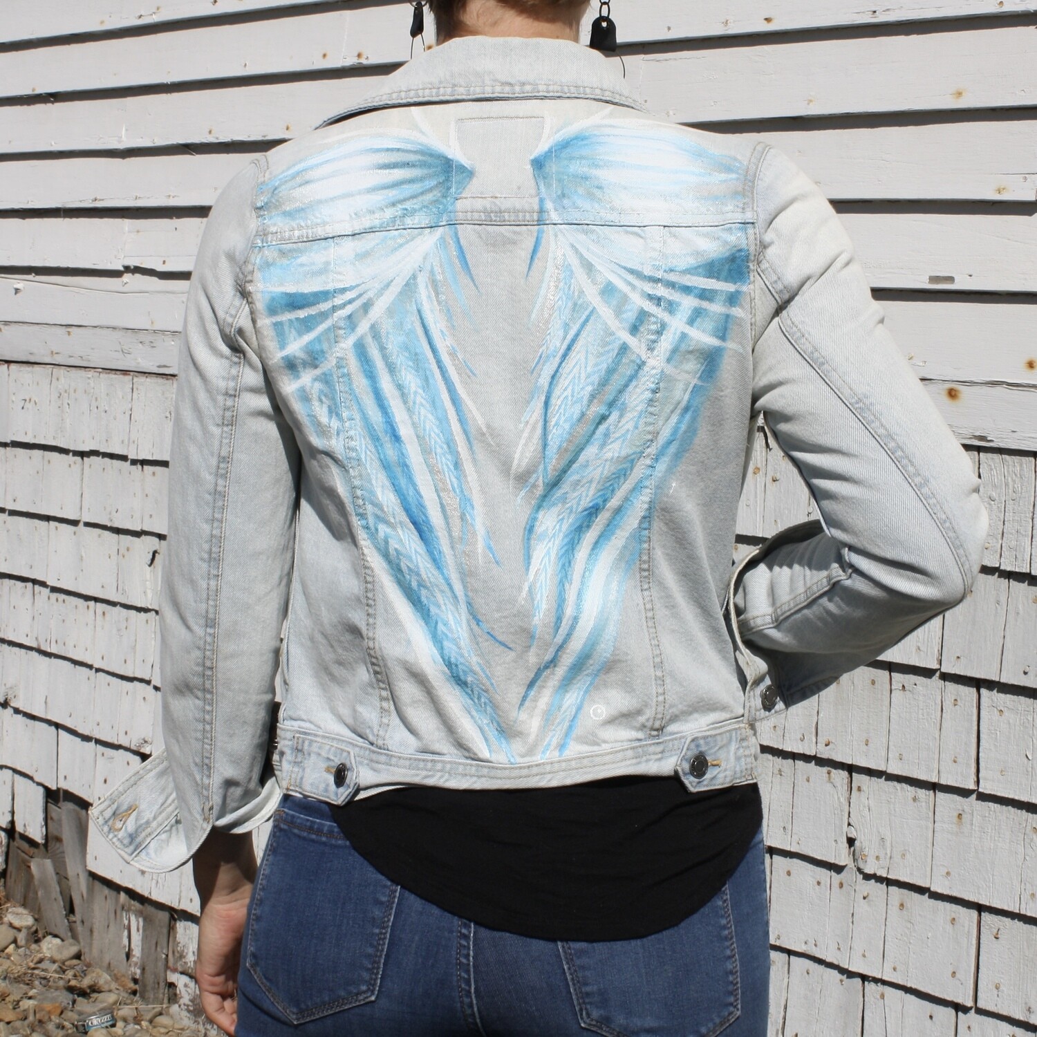 Morgan Mitchell Hand Painted Denim Jacket